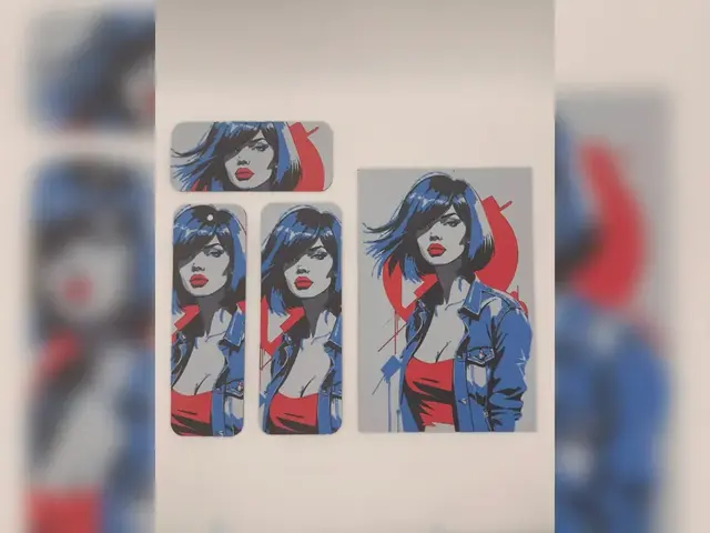 HueForge model: Electric Denim Woman hueforge Bookmark Set by Thadius