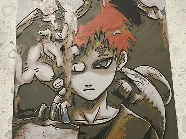HueForge model: Naruto_Gaara by FantasyZ