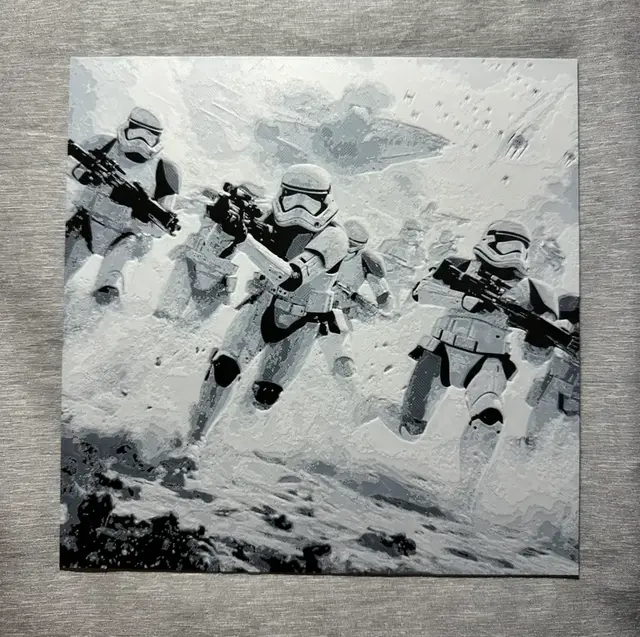 HueForge model: Stormtroopers Battle Hueforge by Hey Ben