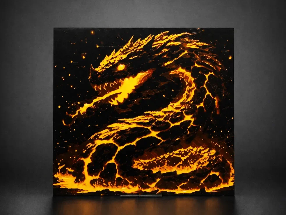 Lava Basilisk - The Molten Sentinel by Aleksandr HueForge model: Lava Basilisk - The Molten Sentinel by Aleksandr