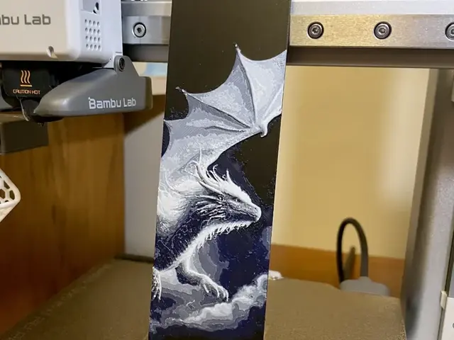 HueForge model: White Dragon Bookmark by 3D_Forged