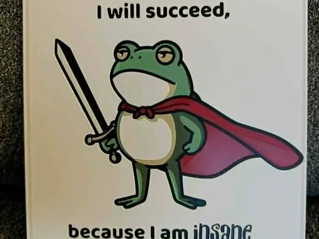 HueForge model: I will succeed because I'm insane -Frog Warrior 7c by IslandLooter
