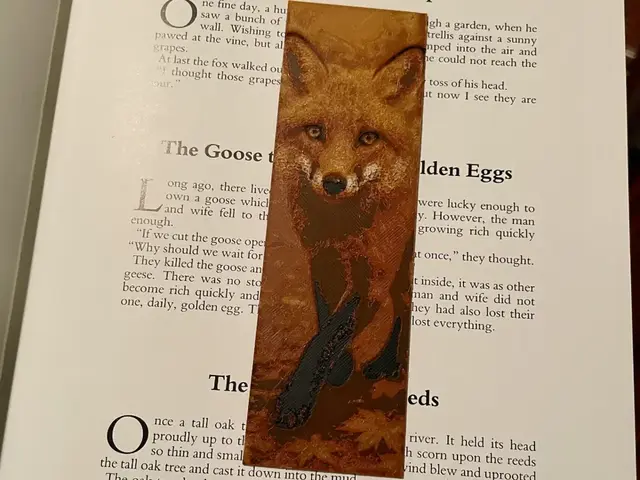 HueForge model: A Fall Fox Bookmark by 3D_Forged