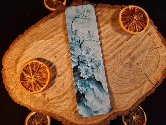 HueForge model: Mountain flowers 1 bookmark by EternalDesigns3D