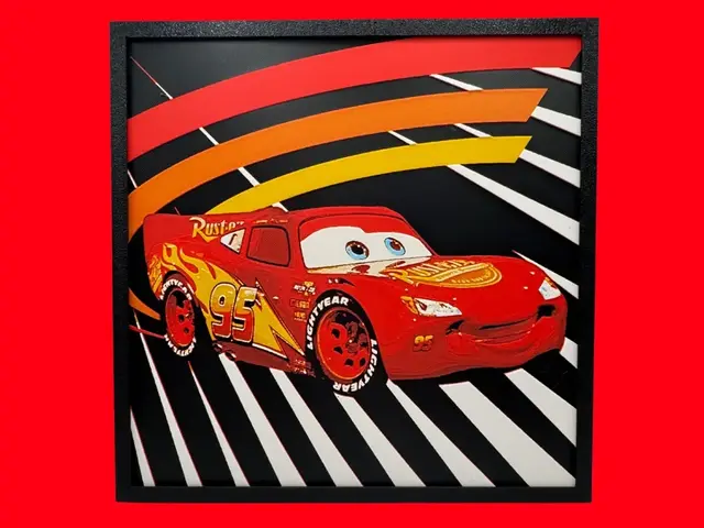 HueForge model: Lightning McQueen by Canadian Gamer