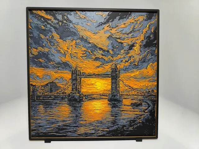 HueForge model: Tower Bridge Sunset - Hueforge by BeaN