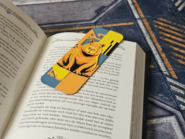 HueForge model: A Beautiful Bookmark, 2 of 3 Capybara colorfull by BLUSH Designs