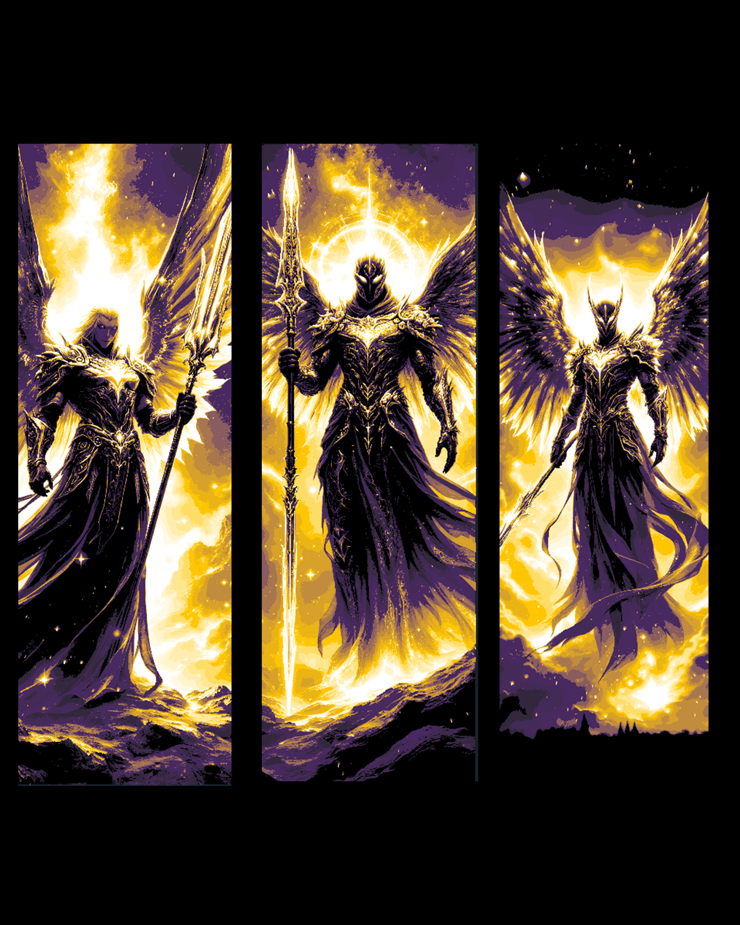 The presence of Greatness - The overpowering glow of the Ancient God - Set of Bookmarks by BooneCo3d HueForge model: The presence of Greatness - The overpowering glow of the Ancient God - Set of Bookmarks by BooneCo3d