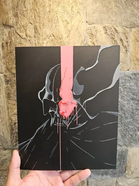 HueForge model: Darth Vader Broken Helmet Embossed Hueforge by Loki