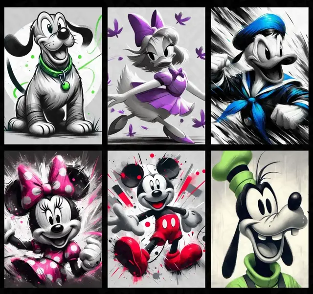 HueForge model: Disney Memory card game Hueforge by LoFi Layers