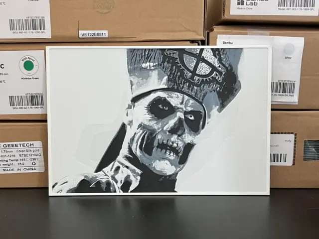 HueForge model: Ghost - Papa Emeritus Hueforge by Estiv