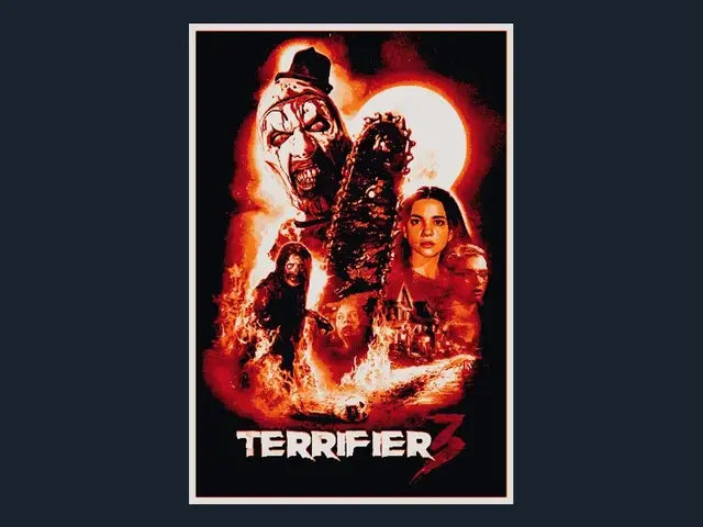 HueForge model: Terrifier 3 (Movie Poster - HueForge) by HugheCraft