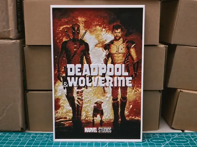 HueForge model: Deadpool and Wolverine Movie Poster - Hueforge Art by Lumpy3D