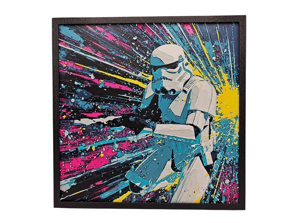 Storm Trooper Blast by BusyKikiBee HueForge model: Storm Trooper Blast by BusyKikiBee