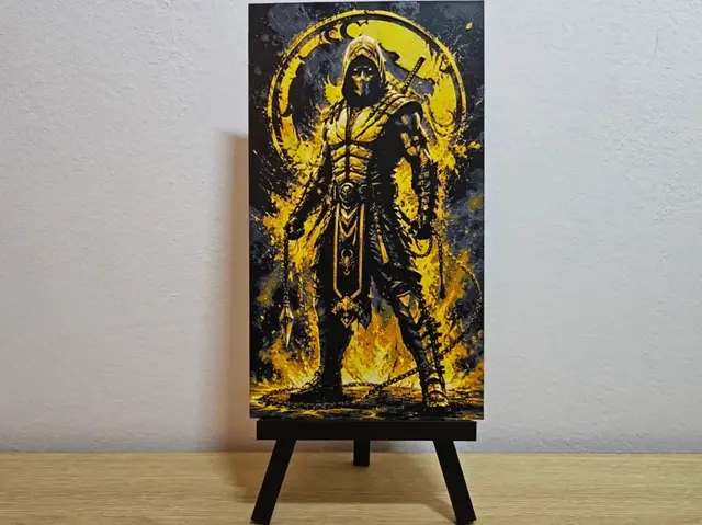HueForge model: Scorpion Mortal Kombat Hueforge by Opao