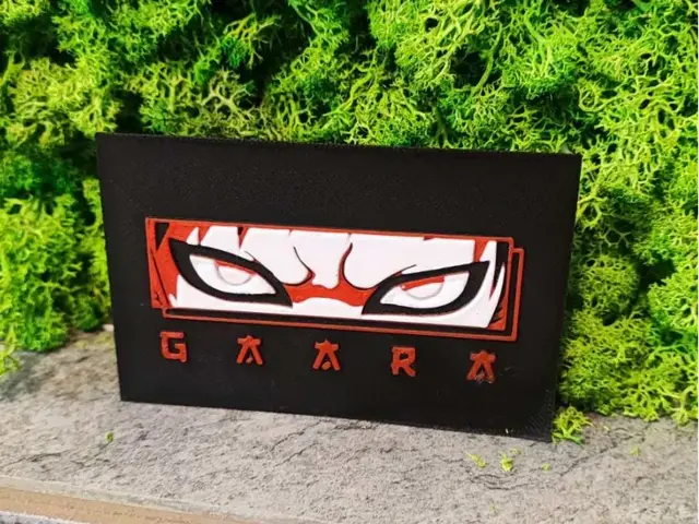 HueForge model: Gaara gift Card by Garuda3D