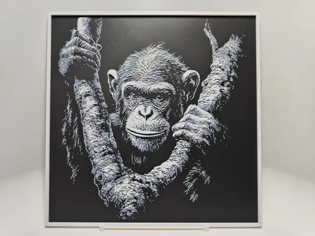 HueForge model: Chimpanzee - Hueforge by BeaN
