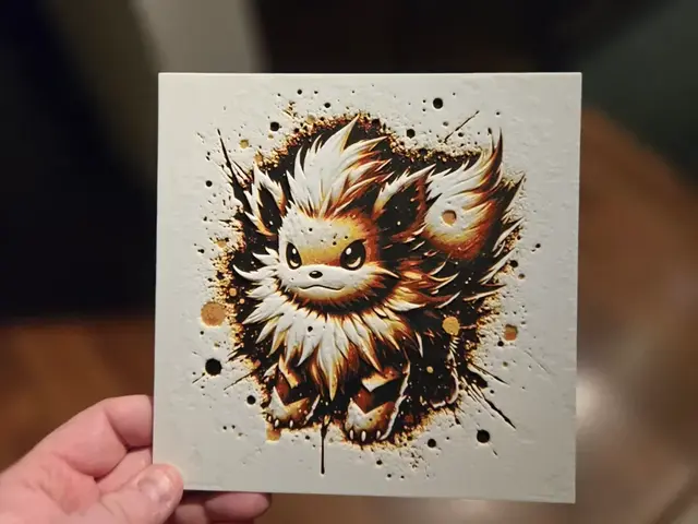 HueForge model: Graffiti Growlithe Hueforge by 3Ree Printing