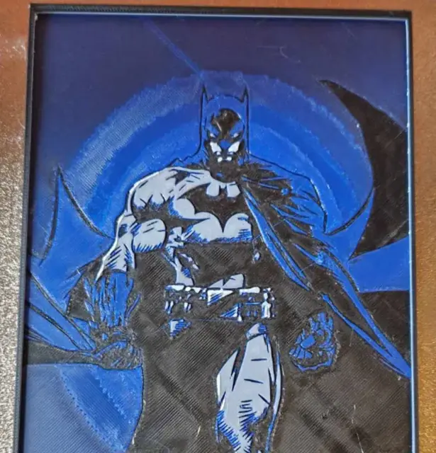 HueForge model: Batman Jim Lee Blue variation Hueforge by Dakiren