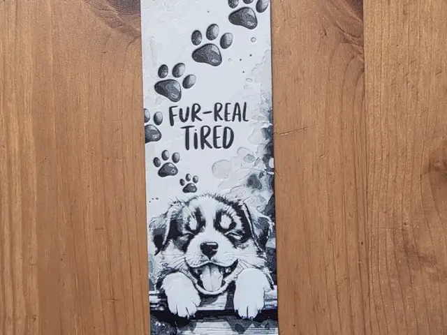 HueForge model: Fur Real Tired Bookmark by Morganja