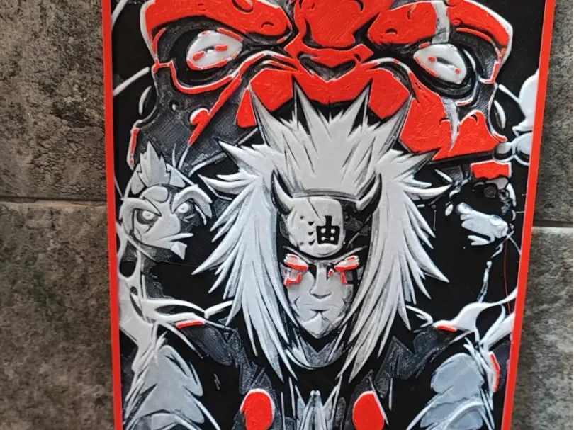 Jiraiya by Garuda3D HueForge model: Jiraiya by Garuda3D