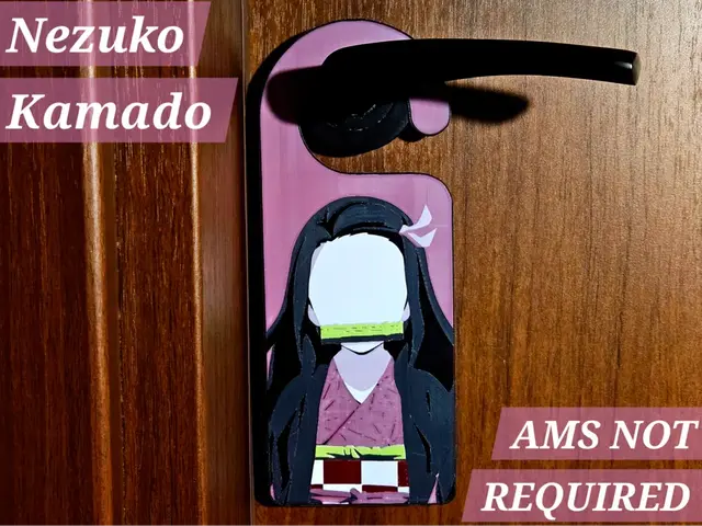 HueForge model: Nezuko Kamado - Demon Slayer Door Hangers by C3D
