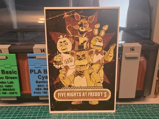Five Nights at Freddy's Movie Poster - Hueforge