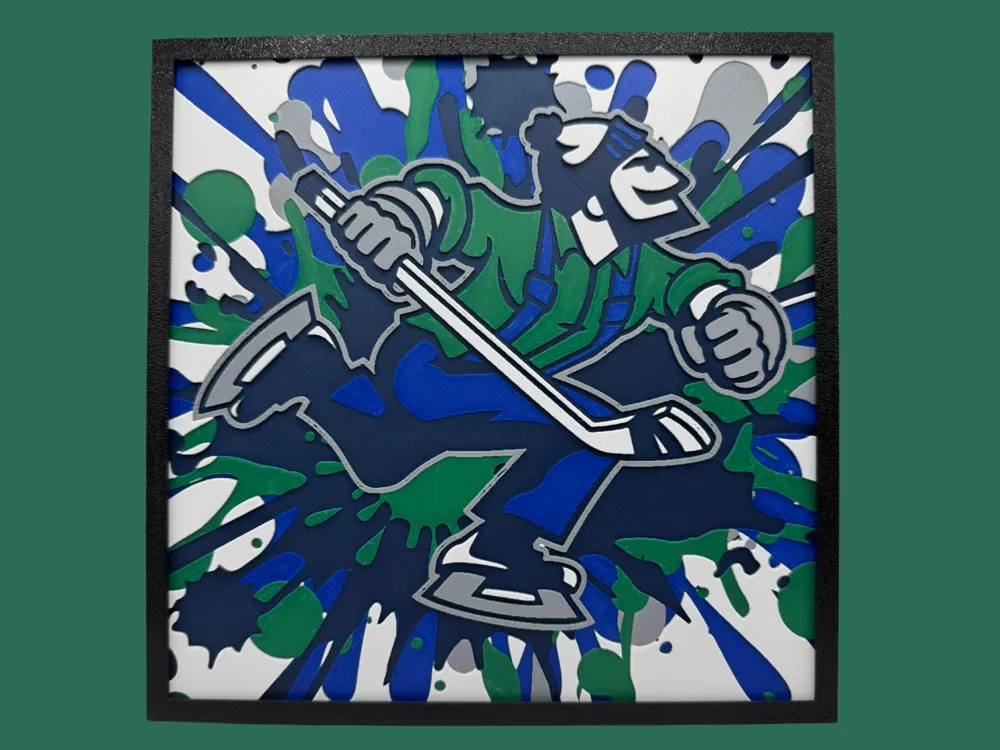 Abbotsford Canucks by Canadian Gamer HueForge model: Abbotsford Canucks by Canadian Gamer