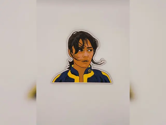 HueForge model: Lucy Fallout Vault 33 Portrait hueforge cutout by Thadius