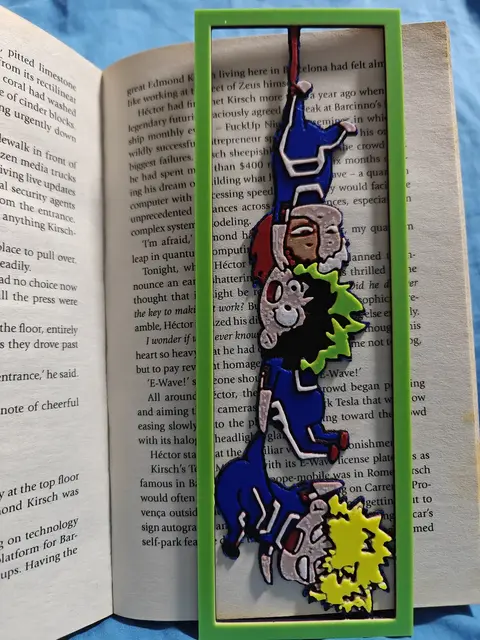 HueForge model: My Hero Academia Bookmark by TheHueforgeLady
