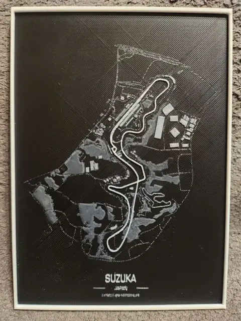 HueForge model: Suzuka Circuit F1 - HueForge by keko
