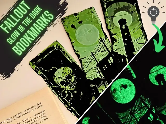 HueForge model: Fallout Glow in The Dark - Bookmarks Set by C3D
