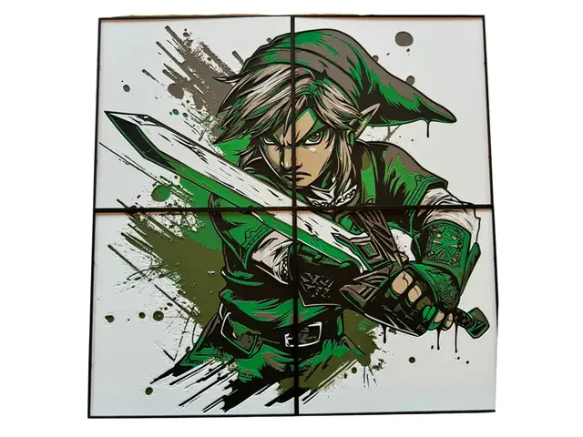HueForge model: Link - Master Sword - Legend of Zelda - 400x400 by Canadian Gamer
