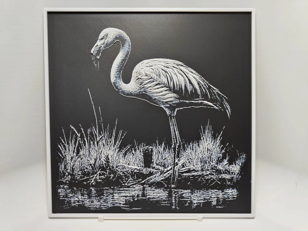 Flamingo - Hueforge by BeaN HueForge model: Flamingo - Hueforge by BeaN