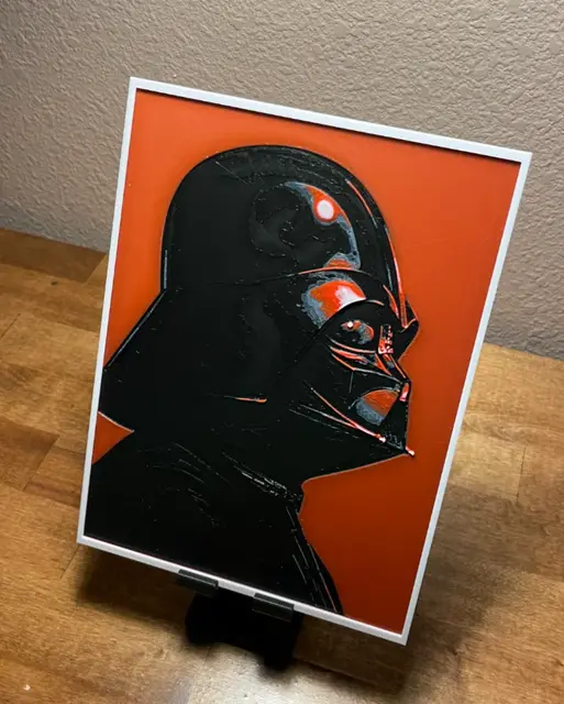 HueForge model: Hueforge - Star Wars - Darth Vader Side View by Cloudy Nostalgia