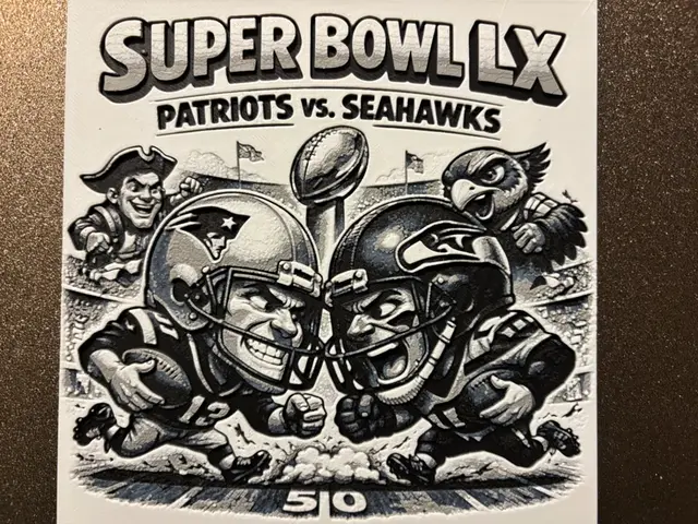 HueForge model: Super Bowl LX - Patriots vs Seahawks 2026 Hueforge by Reeftank&more