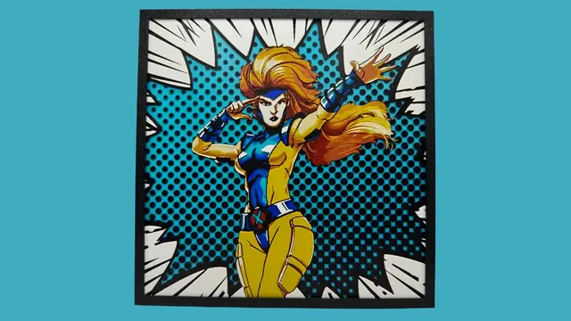 HueForge model: Jean Gray - Marvel Hueforge by Canadian Gamer