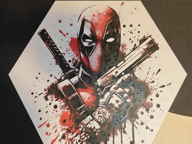 HueForge model: Hueforge Deadpool Honeycomb Mode by JGz3DMaker