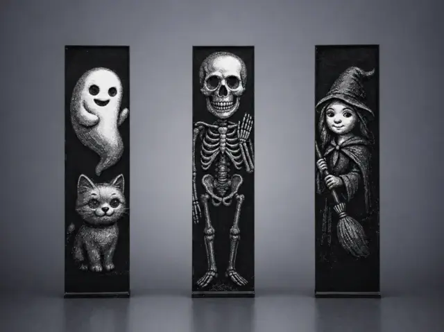 HueForge model: Halloween bookmarks (Set №1) by Aleksandr