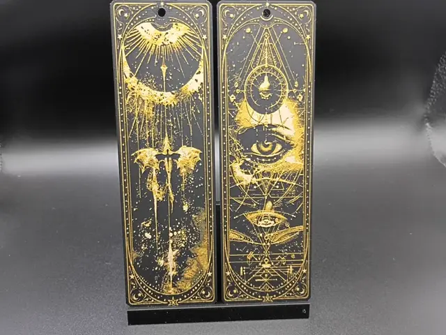 HueForge model: Celestial Fantasy Bookmark Set by 3djd