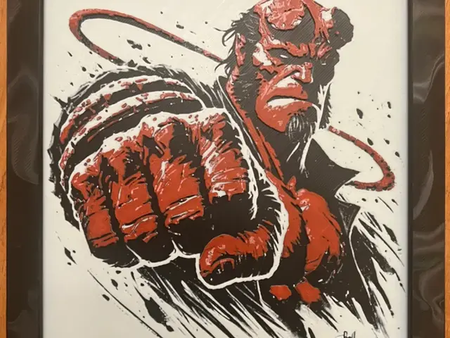 HueForge model: Hellboy by JustBe 3D Printing