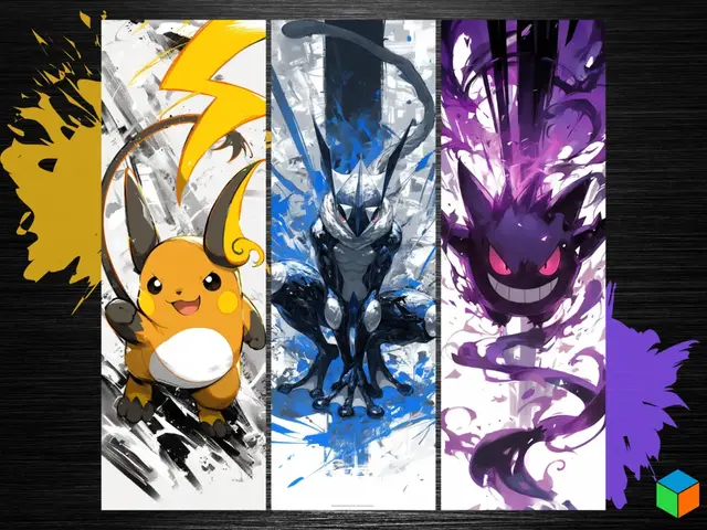 HueForge model: Raichu, Greninja & Gengar Bookmark Set by 3D Prints By Vic