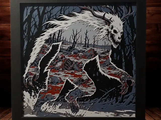 HueForge model: Wendigo - Cryptids Series by Side Quest Hues