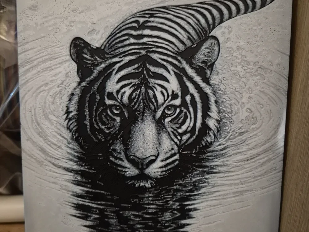 Tiger in water hueforge by Buntsta HueForge model: Tiger in water hueforge by Buntsta