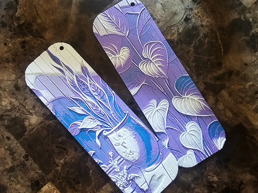 Plants Bookmark - Hueforge - 4 colors by doodleddigital HueForge model: Plants Bookmark - Hueforge - 4 colors by doodleddigital