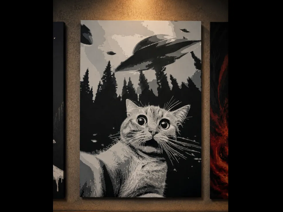 Ufo Cat - Hueforge by HueFoundry HueForge model: Ufo Cat - Hueforge by HueFoundry