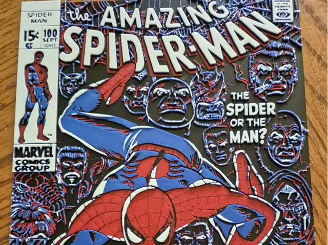 HueForge model: Spiderman Comic Cover Wall Art #2 by FiremanprintsIRL (BR3Design)