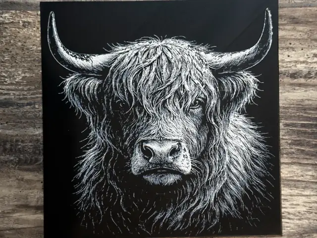HueForge model: Highland Cow HueForge Wildlife Series by novy
