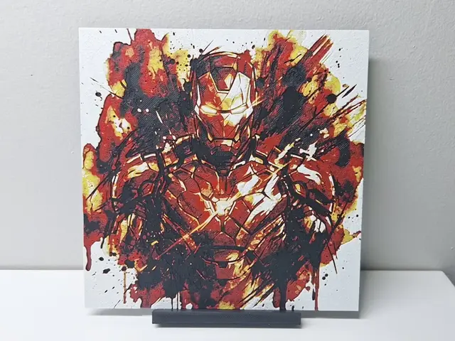 HueForge model: Ironman Inksplash - Hueforge by LED