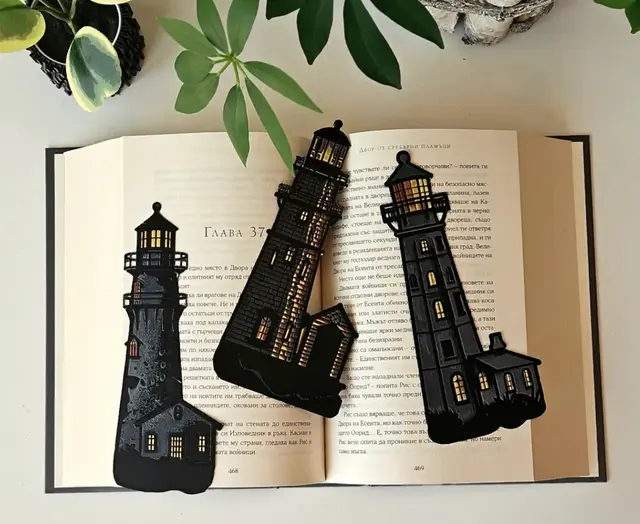 HueForge model: Lighthouse - Bookmarks Set by C3D